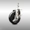 Service Caster 4 Inch 316SS Soft Rubber Wheel Swivel 12mm Threaded Stem Caster with Brake SCC-SS316TS20S414-SRS-TLB-M1215 - alternate 3